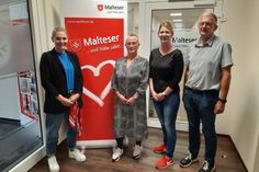 Dajana Frömberg, Astrid Woche, Sonja Nilles und Gilles Becker vom Hospizdienst der Malteser freuen sich auf Interessierte für die neuen Hospizhelferkurse